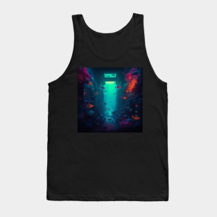 Cyberpunk Underwater Biome Tank Top